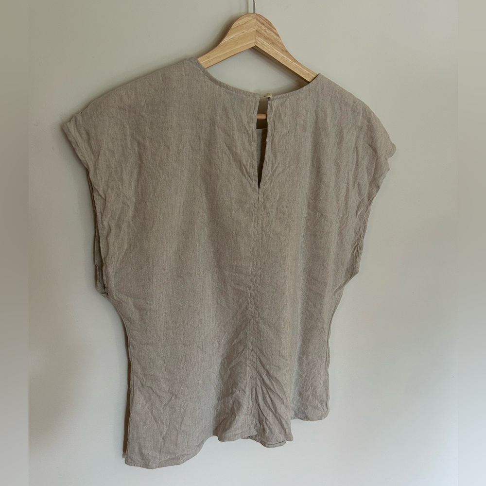 Calvin Klein linen blouse / tee